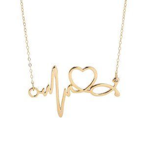 Heart Electrocardiogram 925 Silver Necklace. Soon